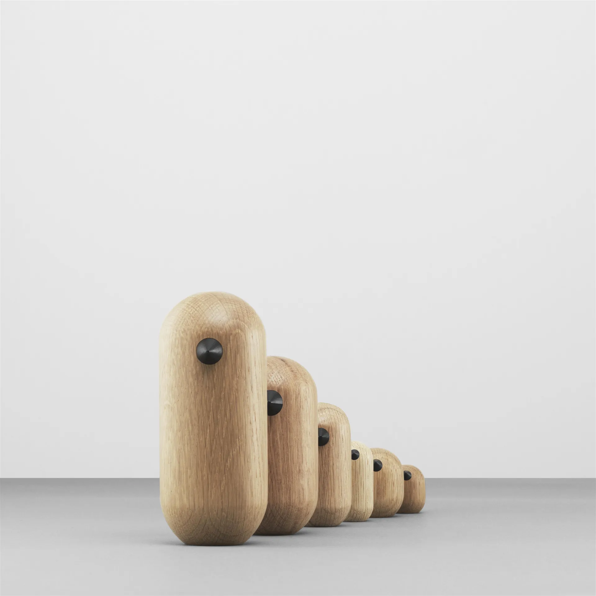 Little Bird figuur eikenhout, 4,5 cm. Normann Copenhagen