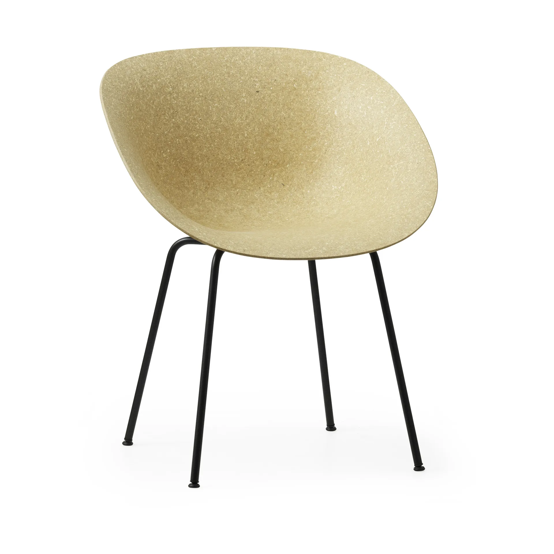Mat Armchair armstoel, Hemp-black steel Normann Copenhagen
