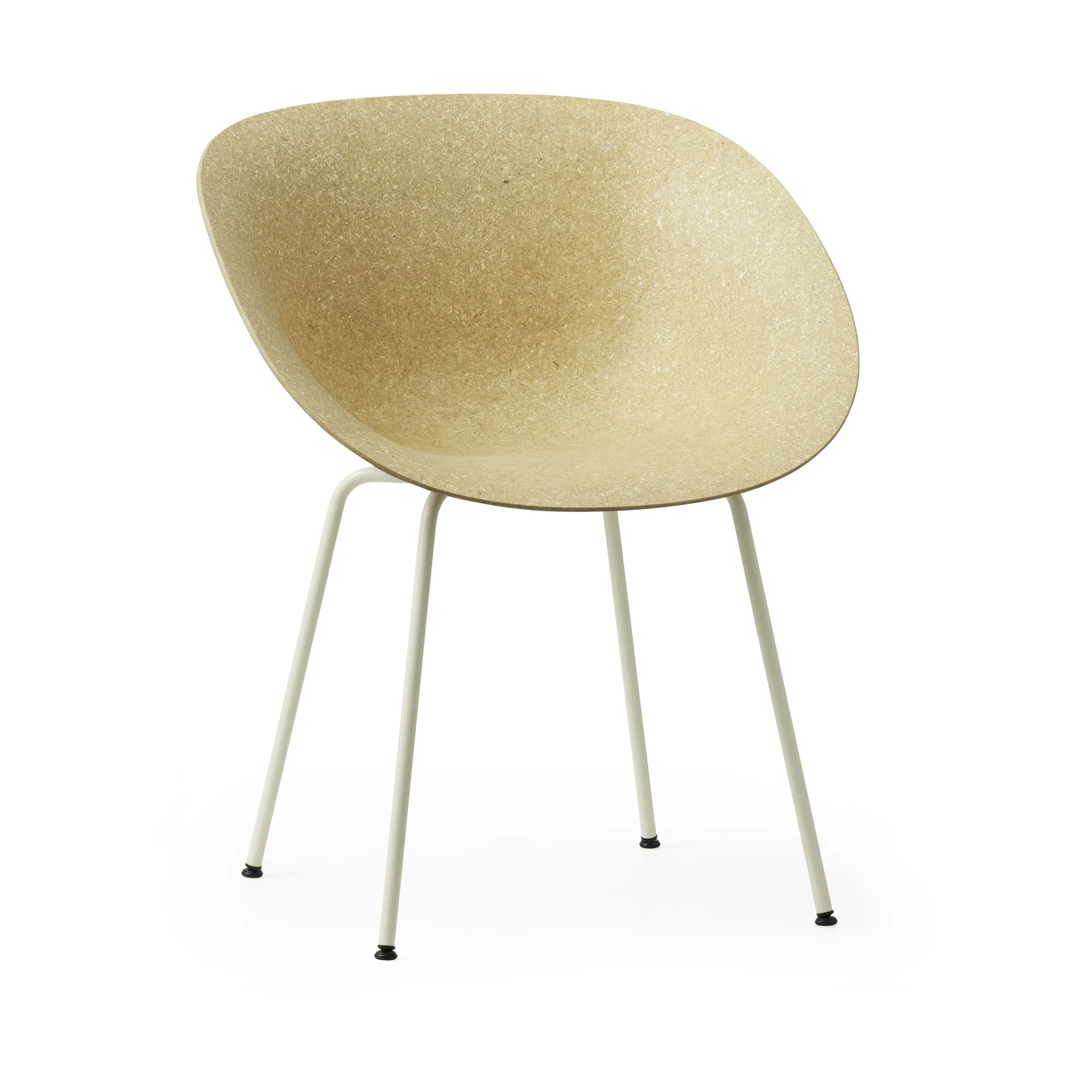 Mat Armchair armstoel, Hemp-cream steel Normann Copenhagen