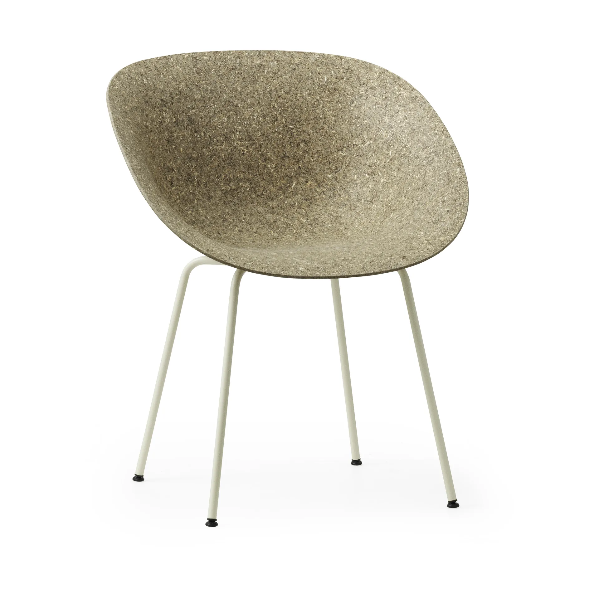 Mat Armchair armstoel, Seaweed-cream steel Normann Copenhagen