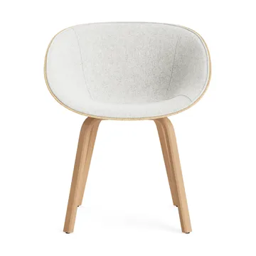 Mat Armchair armstoel voorkant gestoffeerd - Hallingdal 110-hemp-beech - Normann Copenhagen