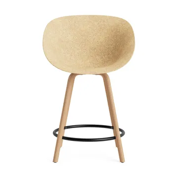 Mat Bar Armchair armstoel 65 cm - Hemp-beech-black steel - Normann Copenhagen