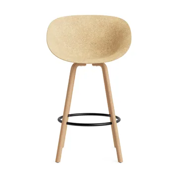 Mat Bar Armchair armstoel 75 cm - Hemp-beech-black steel - Normann Copenhagen