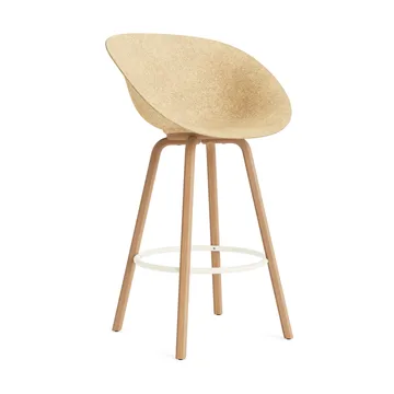 Mat Bar Armchair armstoel 75 cm - Hemp-beech-cream steel - Normann Copenhagen