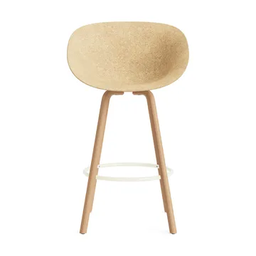 Mat Bar Armchair armstoel 75 cm - Hemp-beech-cream steel - Normann Copenhagen