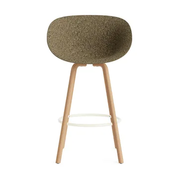 Mat Bar Armchair armstoel 75 cm - Seaweed-beech-cream steel - Normann Copenhagen