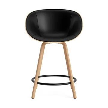 Mat Bar Armchair armstoel voorkant gestoffeerd 65 cm - Ultra 41599-hemp-beech-black steel - Normann Copenhagen