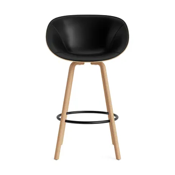 Mat Bar Armchair armstoel voorkant gestoffeerd 75 cm - Ultra 41599-hemp-beech-black steel - Normann Copenhagen