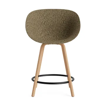 Mat Bar Chair 65 cm - Seaweed-beech-black steel - Normann Copenhagen