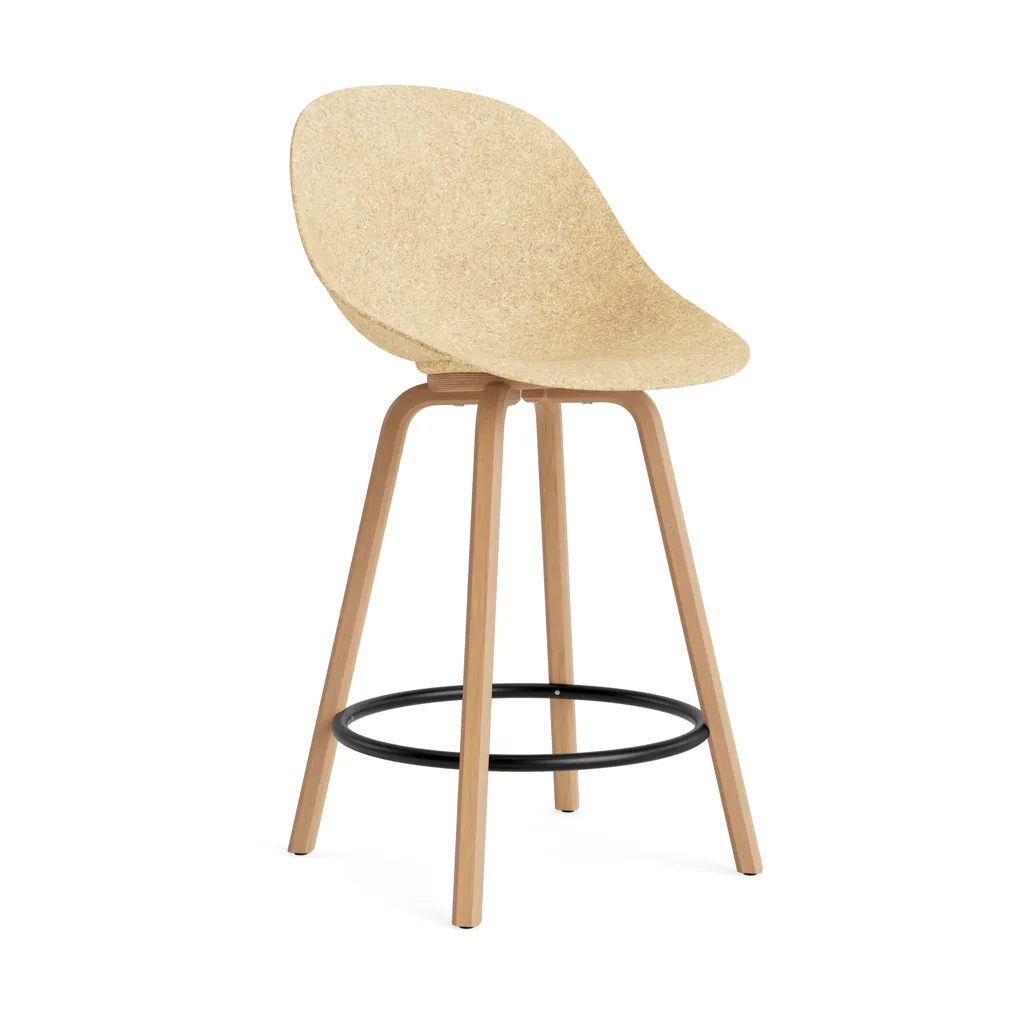 Mat Bar Chair barkruk 65 cm, Hemp-beech-black steel Normann Copenhagen
