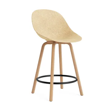 Mat Bar Chair barkruk 65 cm - Hemp-beech-black steel - Normann Copenhagen