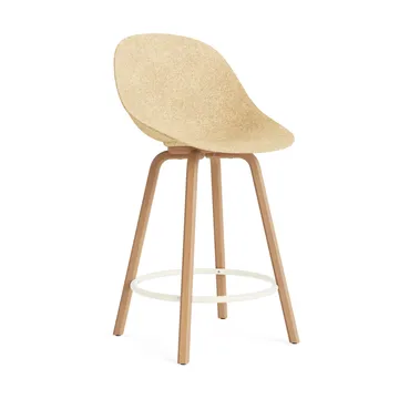 Mat Bar Chair barkruk 65 cm - Hemp-beech-cream steel - Normann Copenhagen