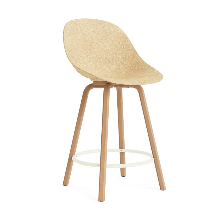 Mat Bar Chair barkruk 65 cm - Hemp-beech-cream steel - Normann Copenhagen