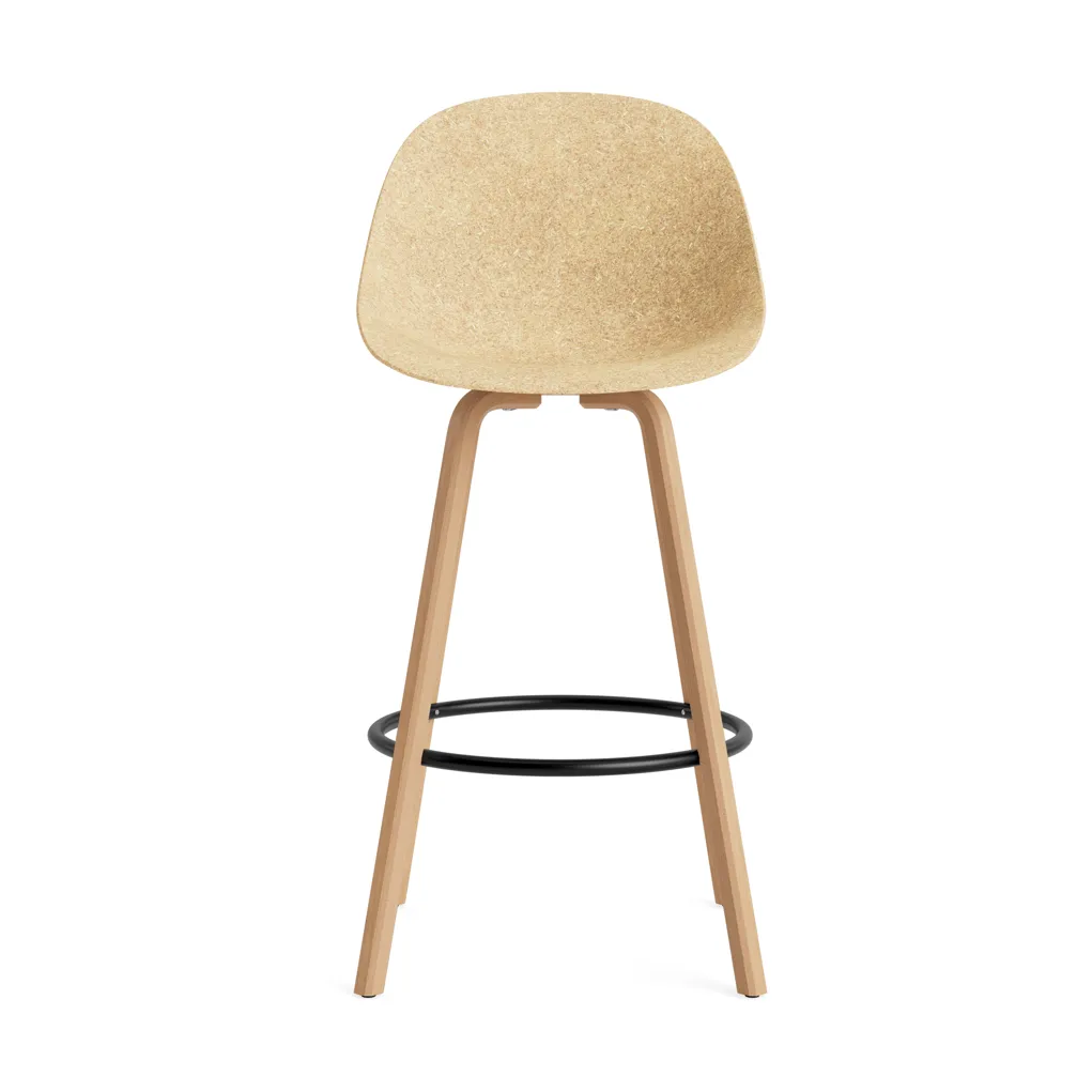 Mat Bar Chair barkruk 75 cm, Hemp-beech-black steel Normann Copenhagen