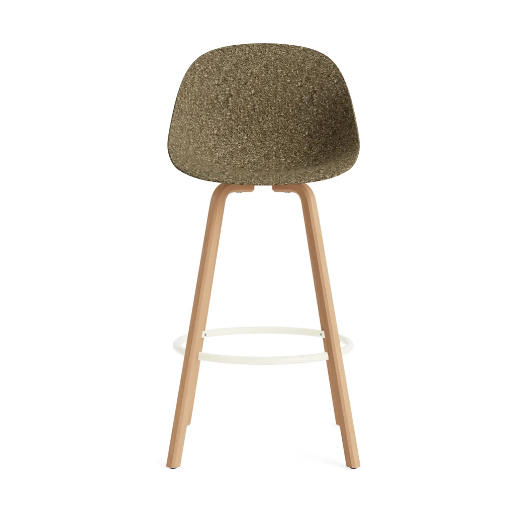 Mat Bar Chair barkruk 75 cm, Seaweed-beech-cream steel Normann Copenhagen