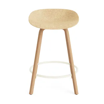 Mat Barstool barkruk 65 cm - Hemp-beech-cream steel - Normann Copenhagen