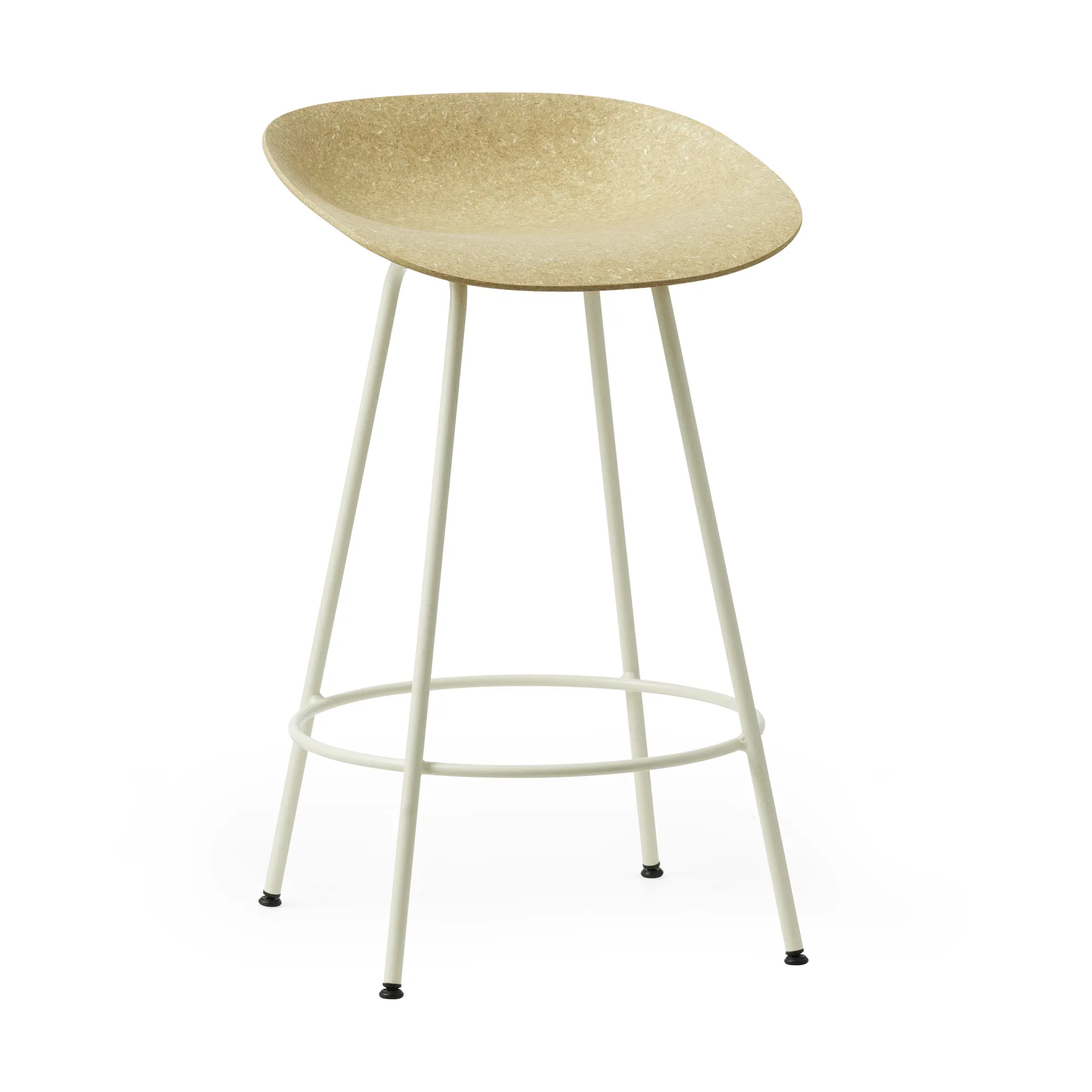 Mat Barstool barkruk 65 cm, Hemp-cream steel Normann Copenhagen