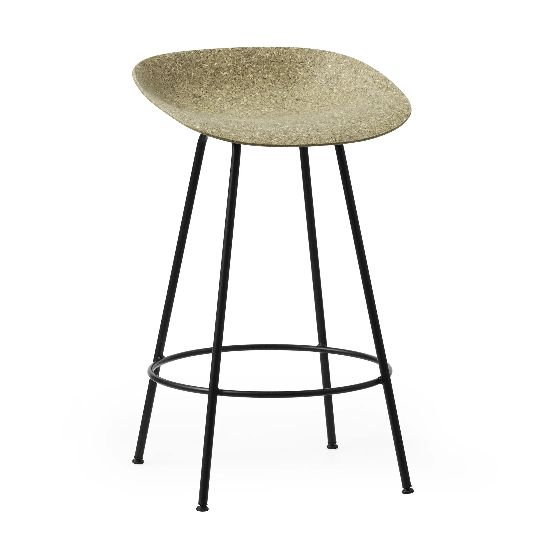 Mat Barstool barkruk 65 cm, Seaweed-black steel Normann Copenhagen