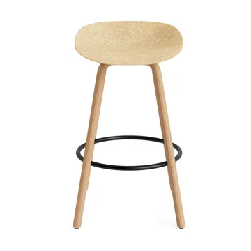 Mat Barstool barkruk 75 cm - Hemp-beech-black steel - Normann Copenhagen