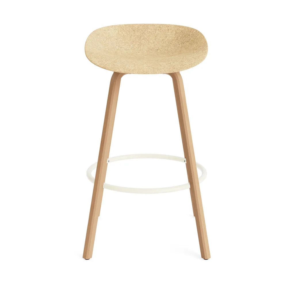 Mat Barstool barkruk 75 cm, Hemp-beech-cream steel Normann Copenhagen