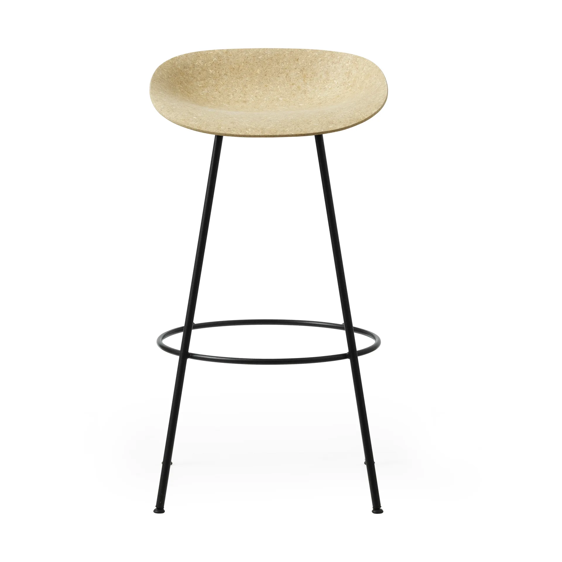Mat Barstool barkruk 75 cm, Hemp-black steel Normann Copenhagen