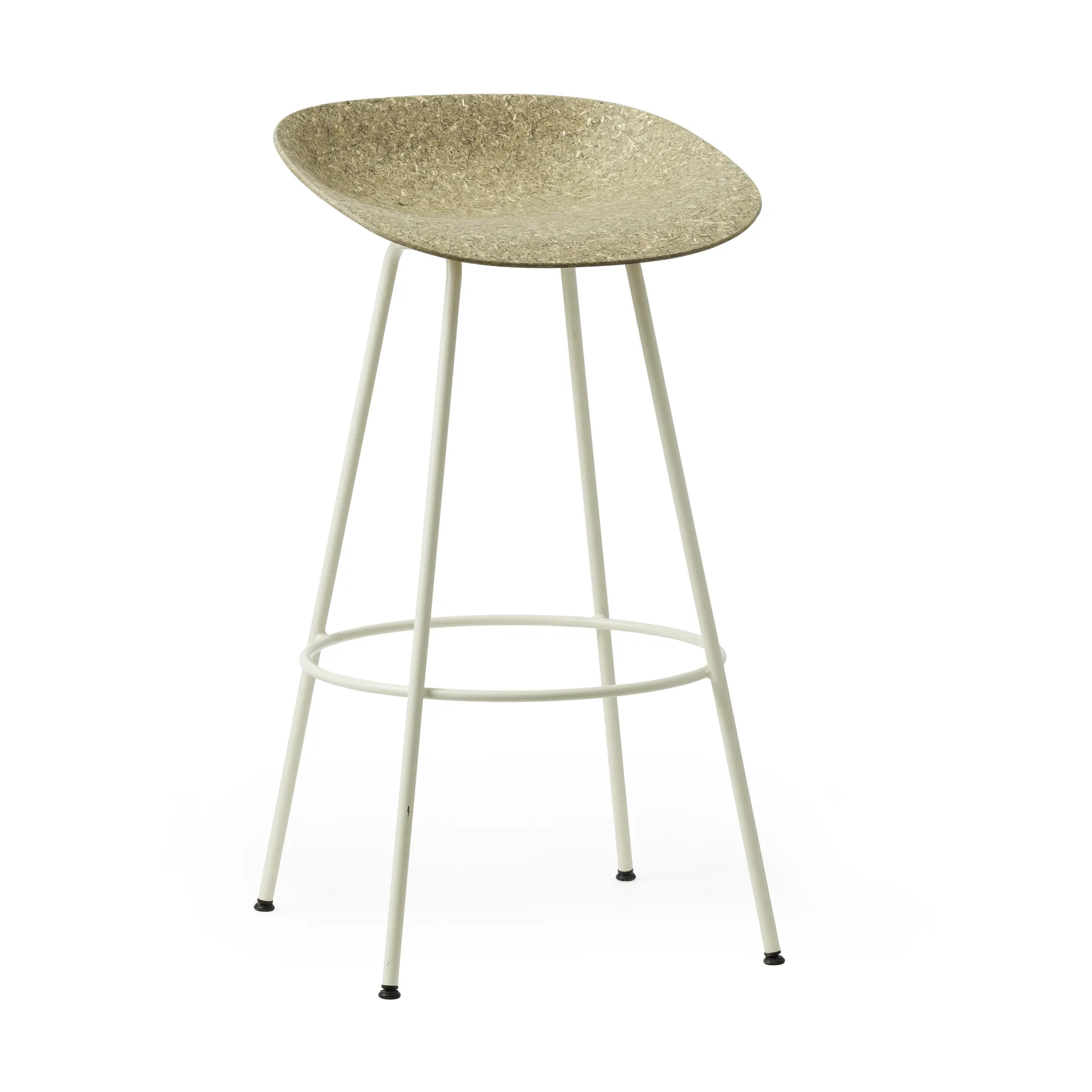 Mat Barstool barkruk 75 cm, Seaweed-cream steel Normann Copenhagen