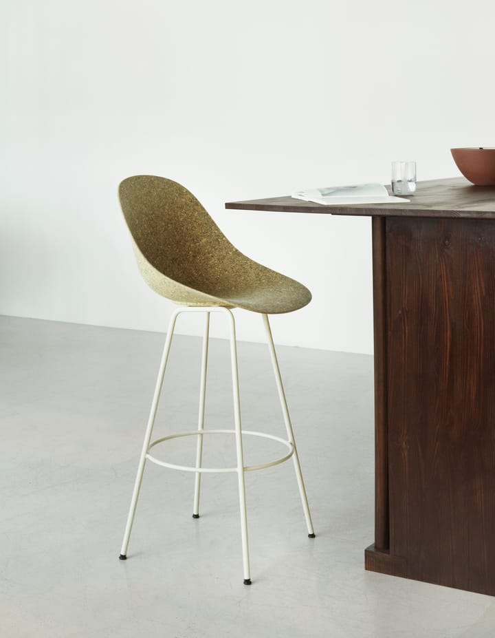 Mat Barstool barkruk 75 cm - Seaweed-cream steel - Normann Copenhagen