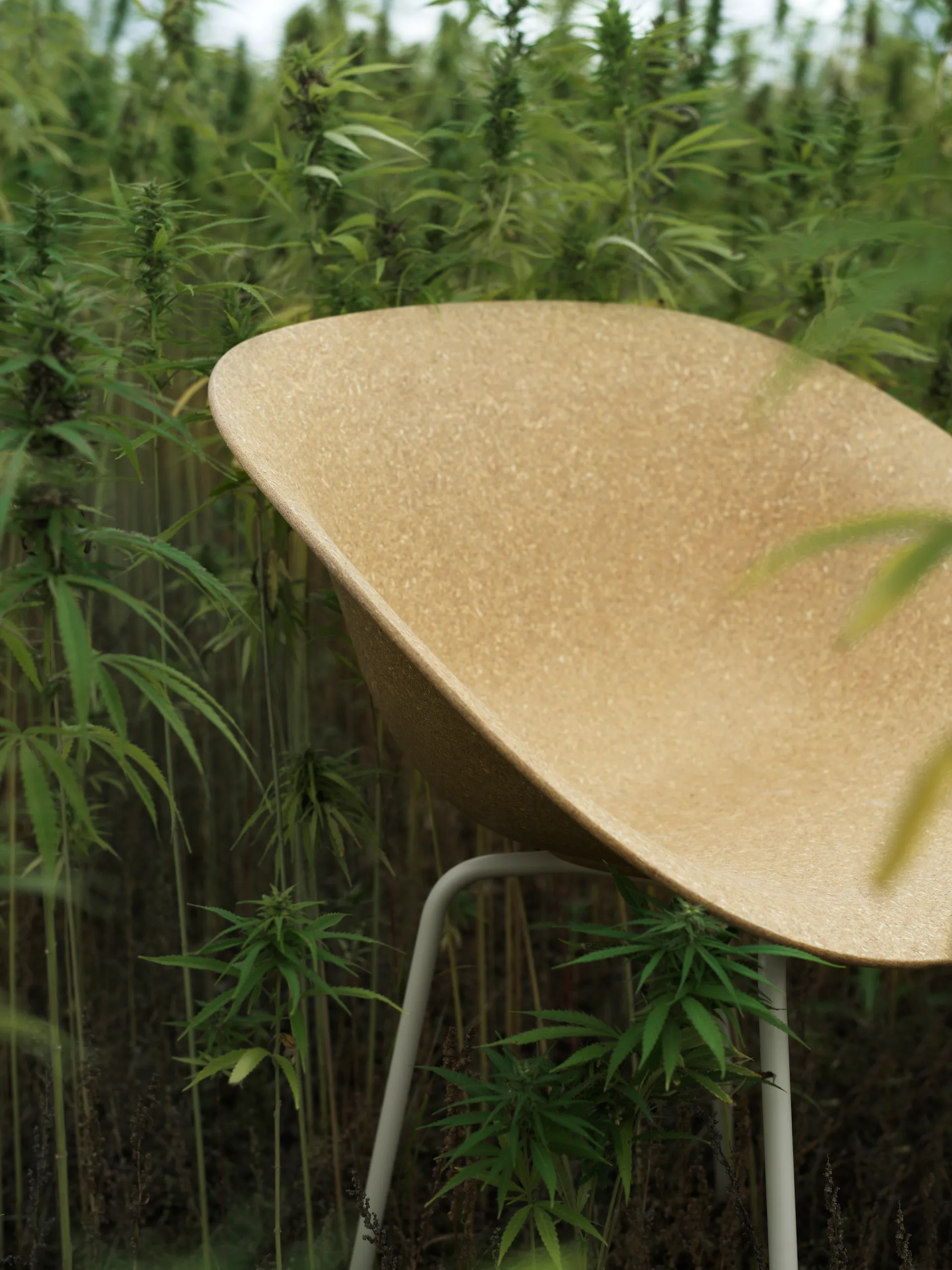 Mat Chair stoel, Hemp-cream steel Normann Copenhagen
