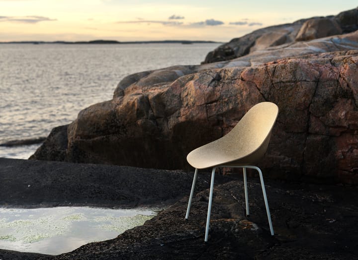 Mat Chair stoel - Hemp-cream steel - Normann Copenhagen