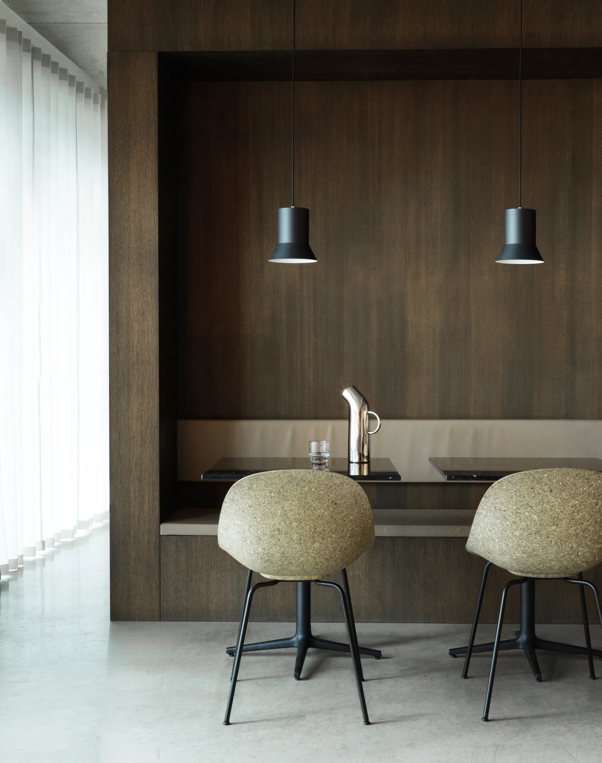 Mat Chair stoel, Seaweed-black steel Normann Copenhagen