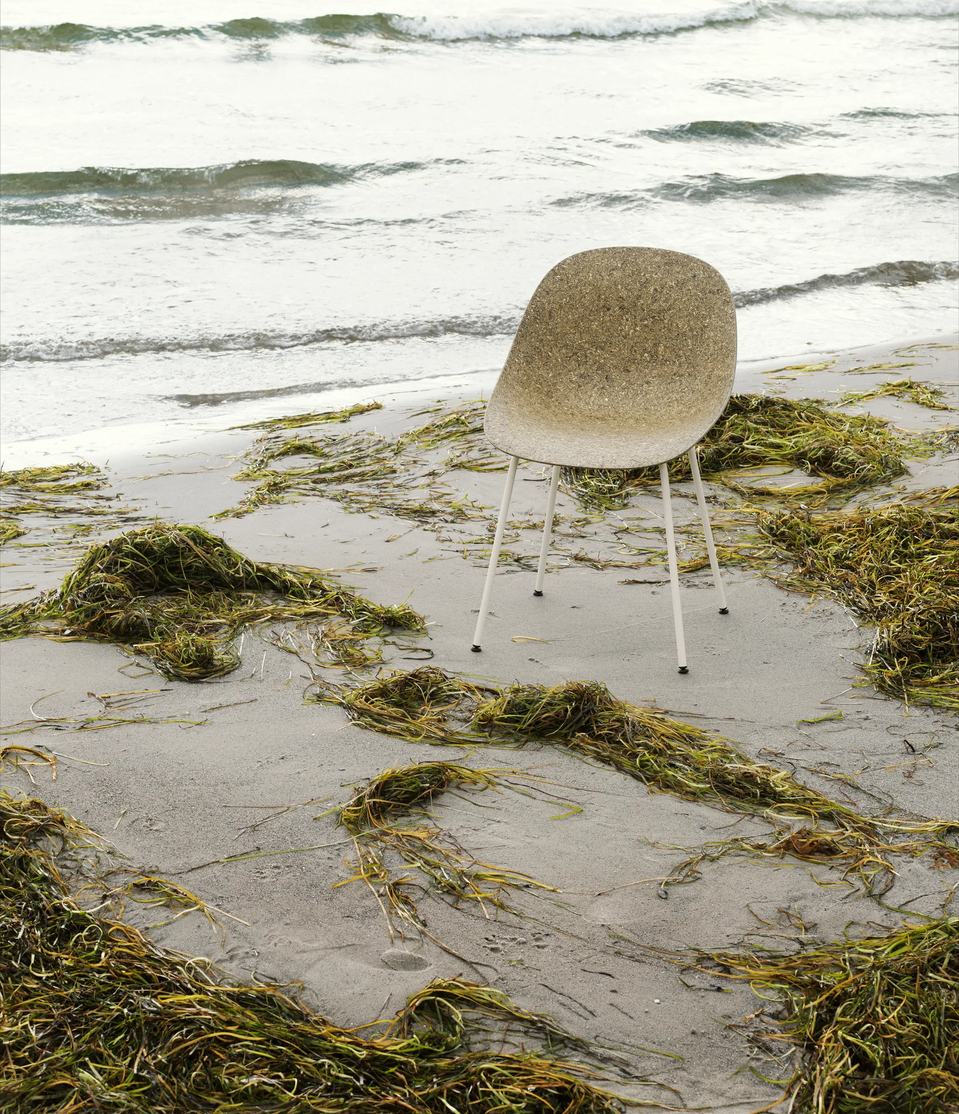 Mat Chair stoel, Seaweed-cream steel Normann Copenhagen