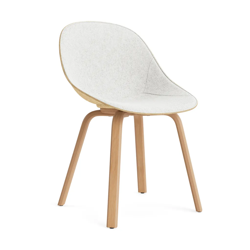 Mat Chair stoel voorkant gestoffeerd , Hallingdal 110-hemp-beech Normann Copenhagen