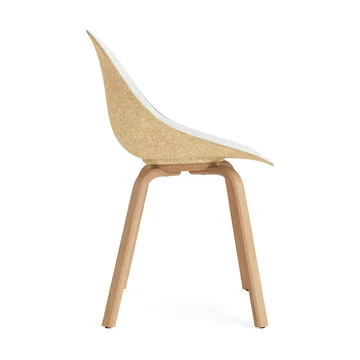 Mat Chair stoel voorkant gestoffeerd  - Hallingdal 110-hemp-beech - Normann Copenhagen