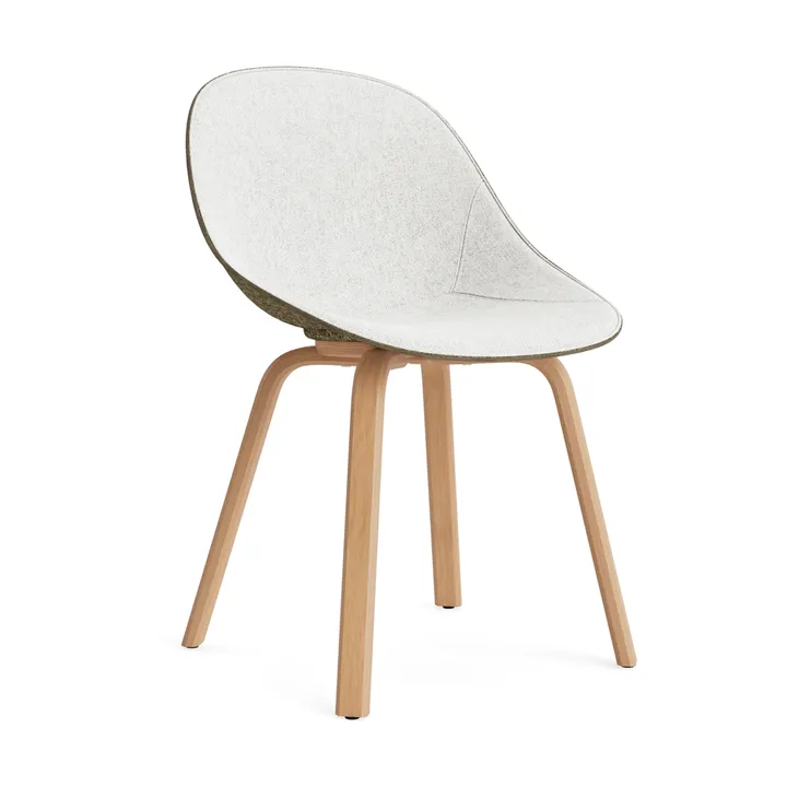 Mat Chair stoel voorkant gestoffeerd  - Hallingdal 110-seaweed-beech - Normann Copenhagen