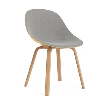 Mat Chair stoel voorkant gestoffeerd  - Remix 133-hemp-beech - Normann Copenhagen