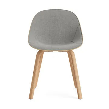 Mat Chair stoel voorkant gestoffeerd  - Remix 133-hemp-beech - Normann Copenhagen