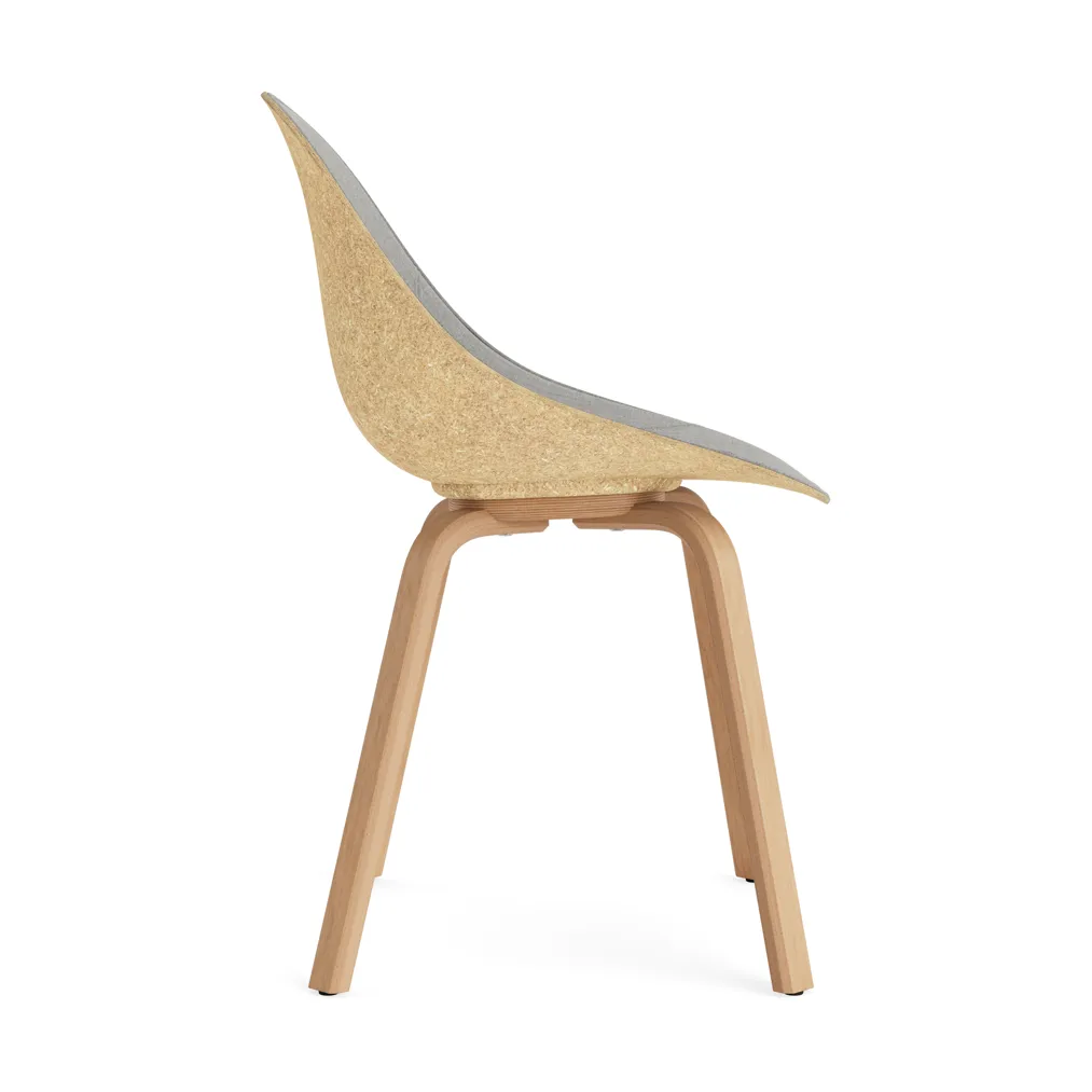 Mat Chair stoel voorkant gestoffeerd , Remix 133-hemp-beech Normann Copenhagen