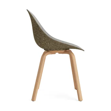 Mat Chair stoel voorkant gestoffeerd  - Remix 133-seaweed-beech - Normann Copenhagen