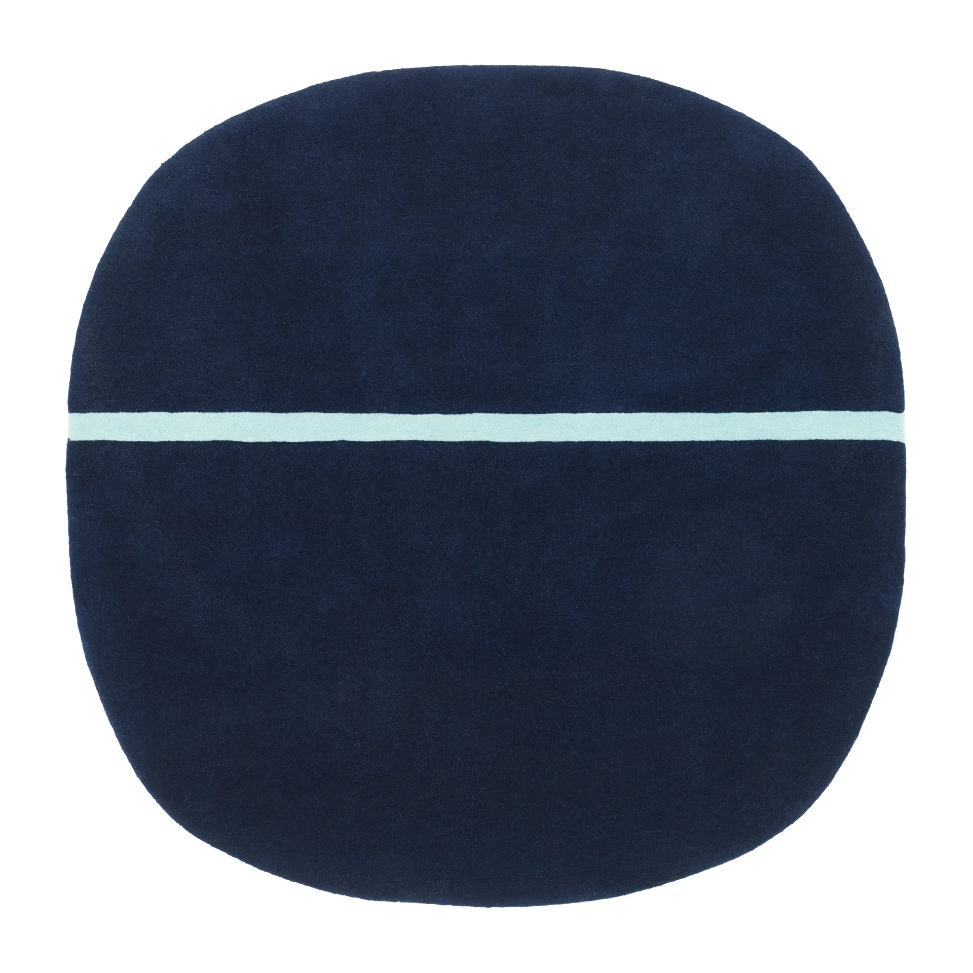 Oona vloerkleed 140x140 cm, Blauw Normann Copenhagen