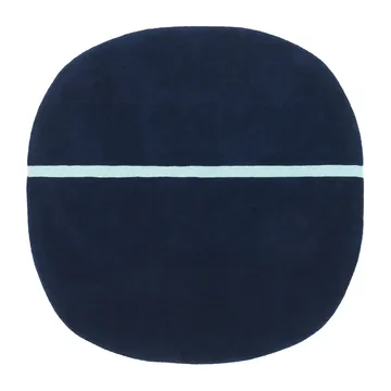 Oona vloerkleed 140x140 cm - Blauw - Normann Copenhagen