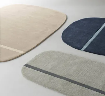 Oona vloerkleed 140x140 cm - Blauw - Normann Copenhagen