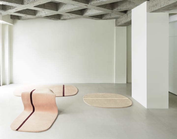 Oona vloerkleed 140x140 cm, Zand Normann Copenhagen