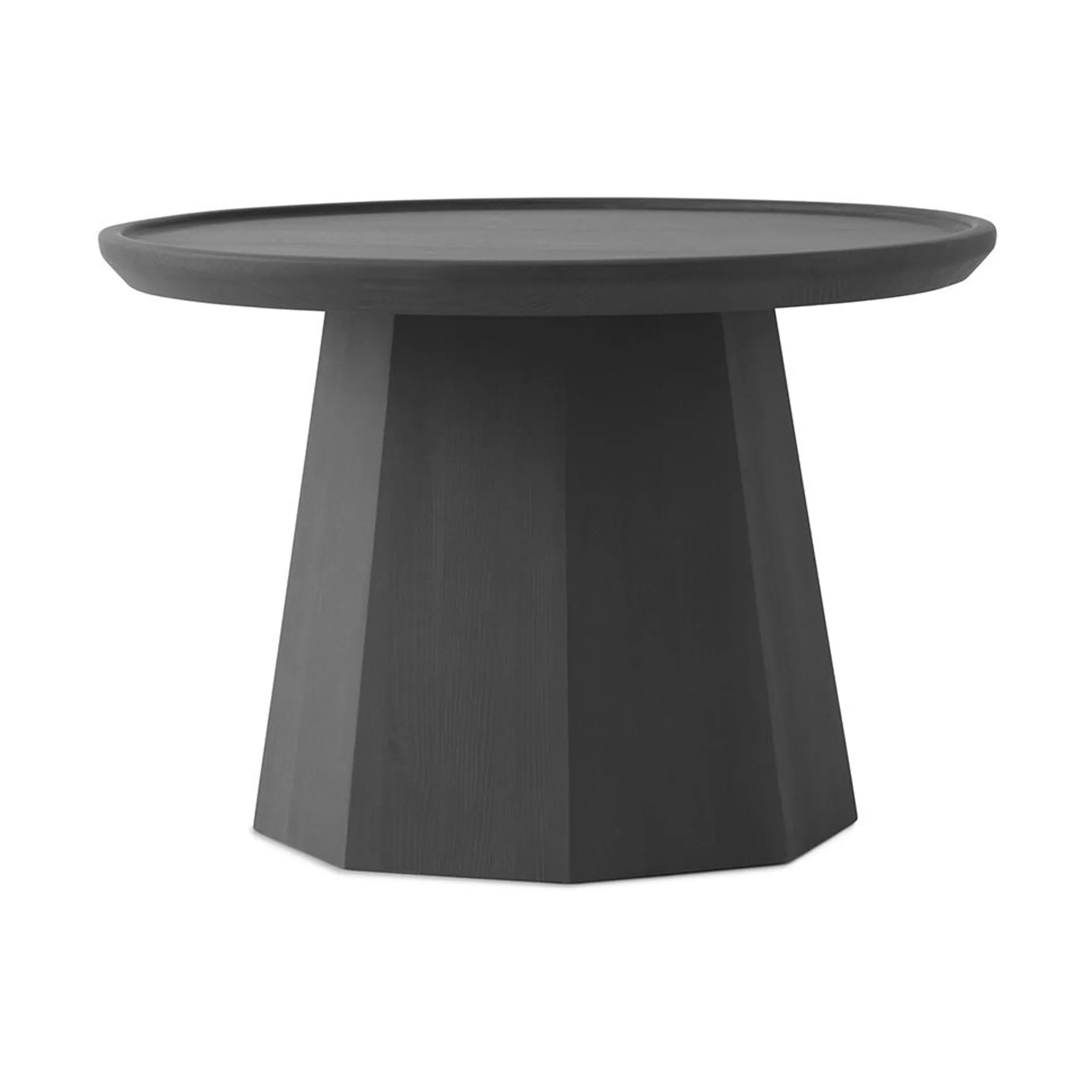 Pine table large bijzettfel Ø65 cm H:44,5 cm, Dark Grey Normann Copenhagen