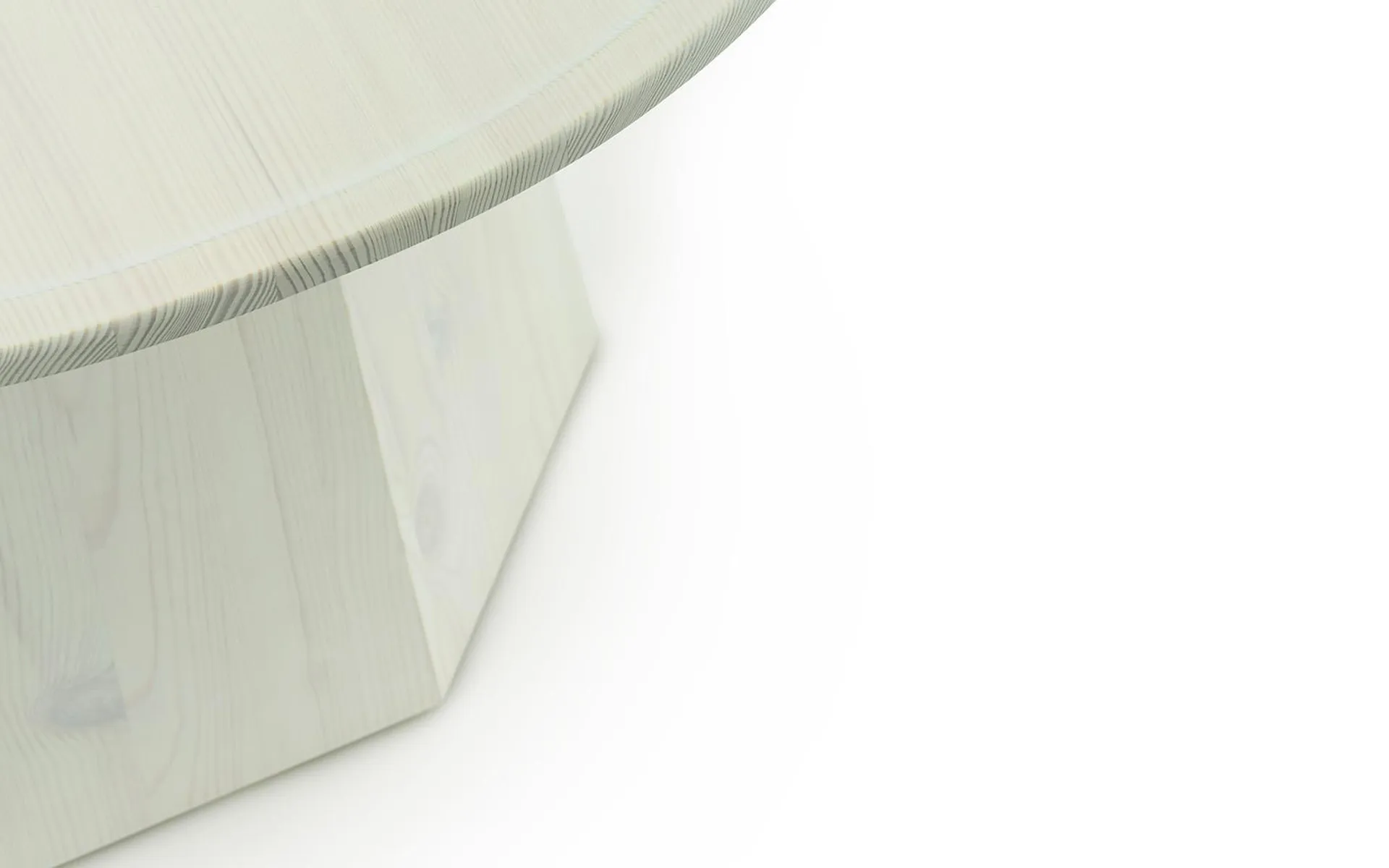 Pine table large bijzettfel Ø65 cm H:44,5 cm, Light Green Normann Copenhagen