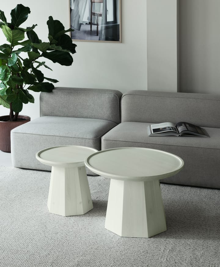 Pine table large bijzettfel Ø65 cm H:44,5 cm, Light Green Normann Copenhagen