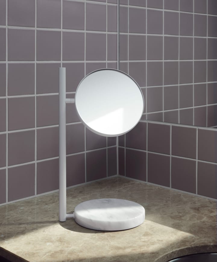 Pose dubbelzijdige tafelspiegel 21x39 cm, Wit Normann Copenhagen