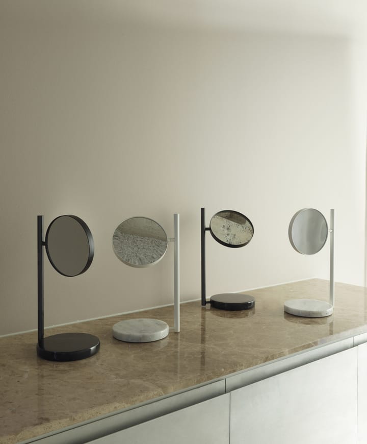 Pose dubbelzijdige tafelspiegel 21x39 cm, Zwart Normann Copenhagen