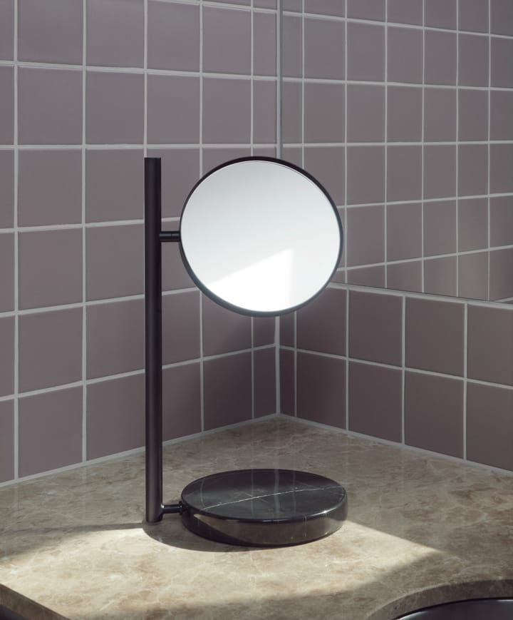 Pose dubbelzijdige tafelspiegel 21x39 cm, Zwart Normann Copenhagen