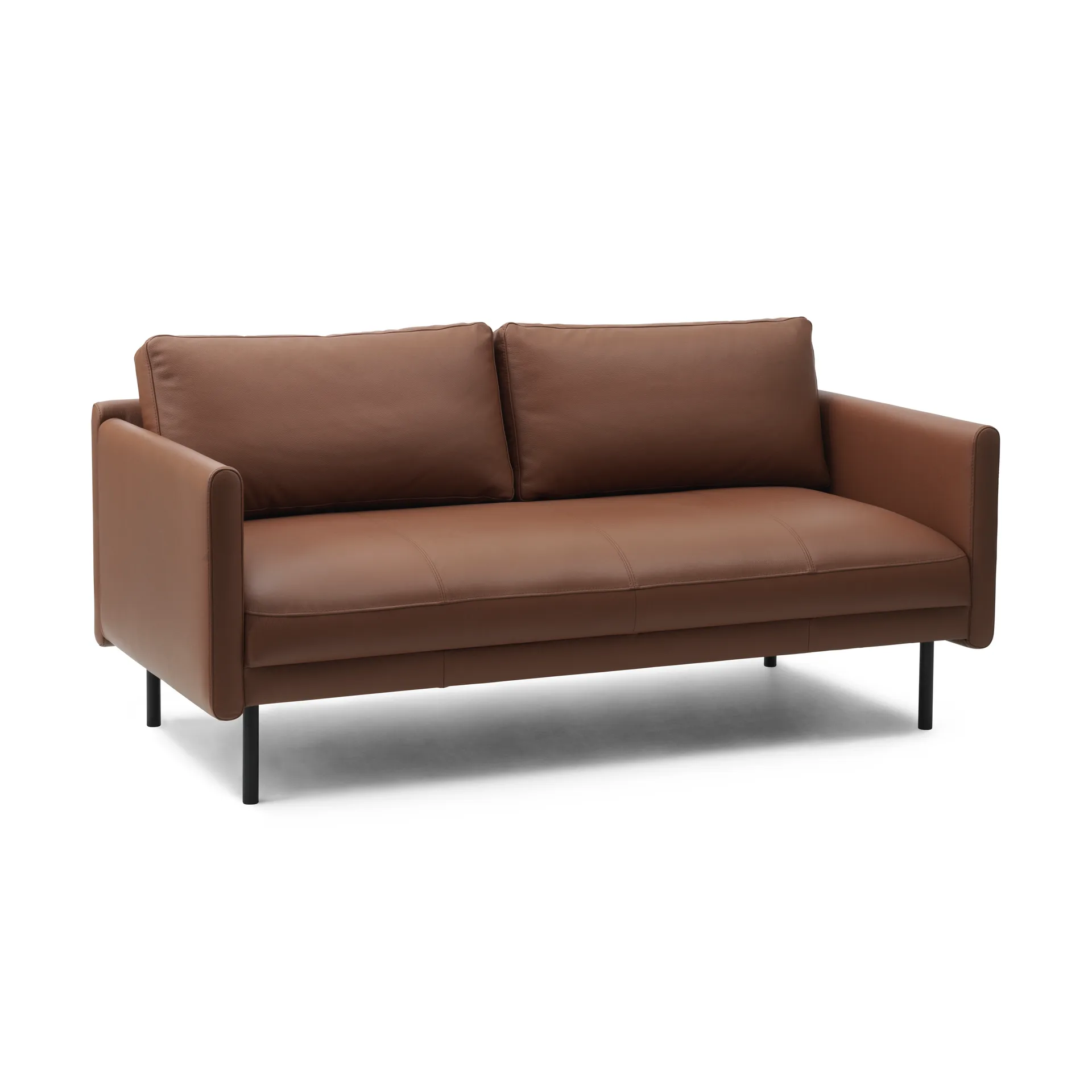 Rar 2-zits bank, Omaha leather cognac Normann Copenhagen