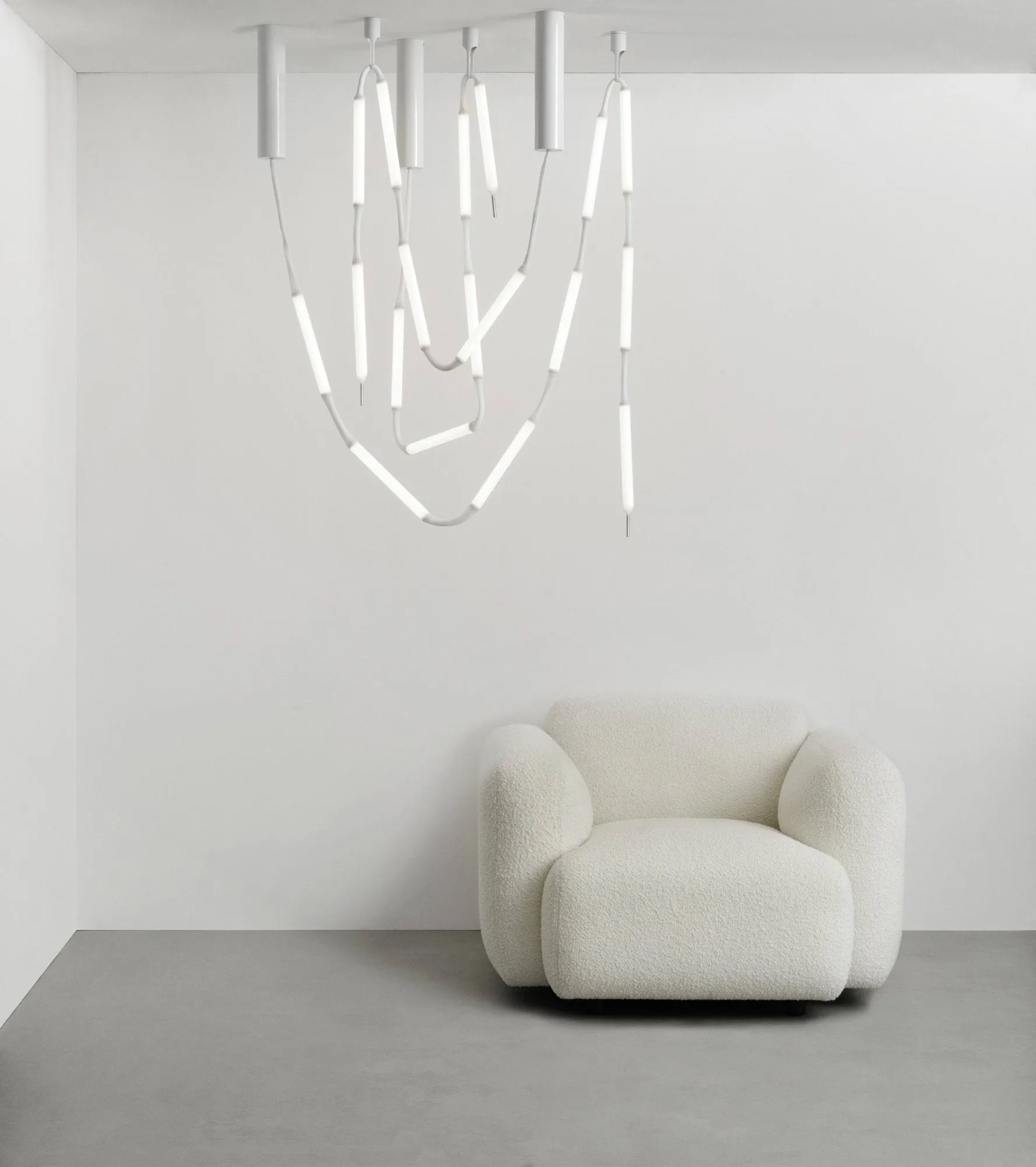 Reb plafondlamp 5, Wit Normann Copenhagen